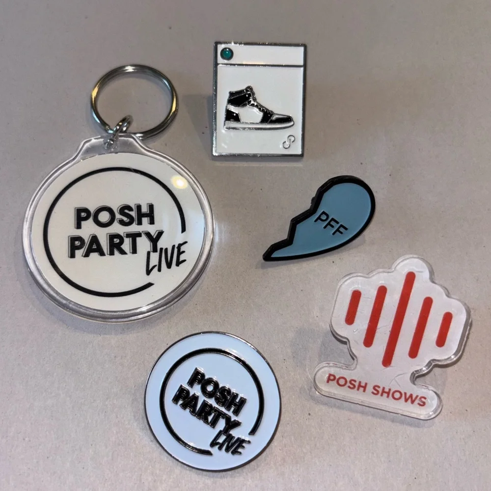 Poshmark Pins & Keychain - Picture 1 of 5
